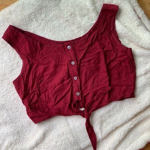Red Crop Top